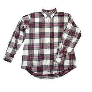 Vintage L.L. Bean Men's Large Flannel Shirt Made in USA Plaid  Heritage Workwear